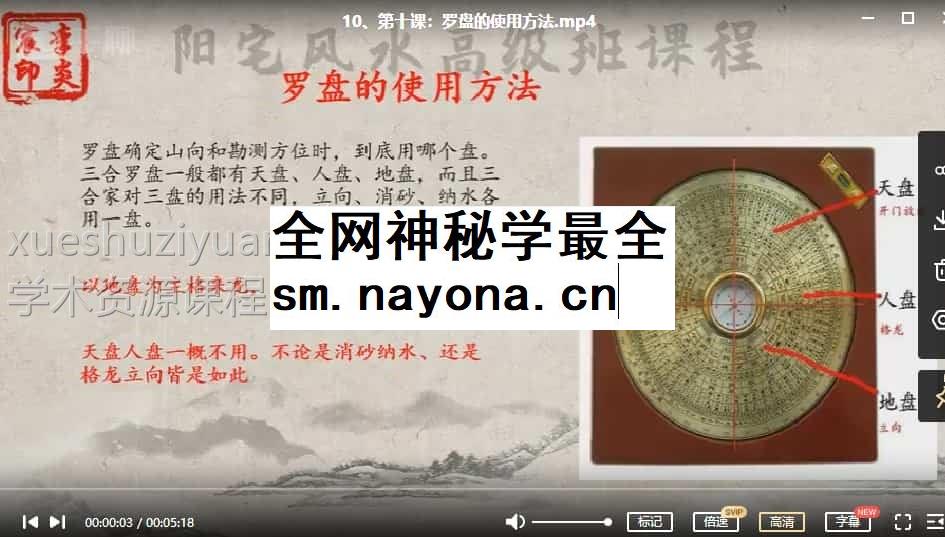 李炎辰阳宅风水高级班内部课程80集插图 李炎辰阳宅风水高级班内部课程80集插图