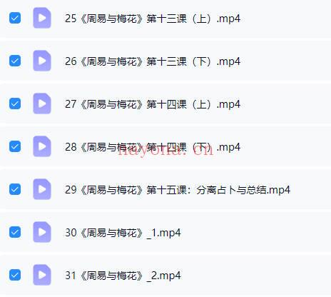 算乎李双林研修班第四期 刘致远《周易与梅花》视频课31集