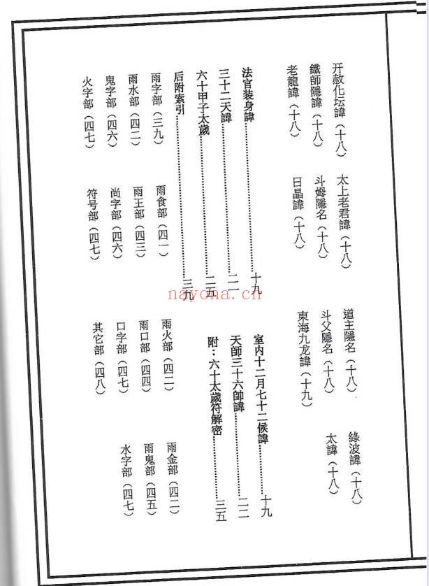 《道教讳字集秘本》47页.PDF电子版