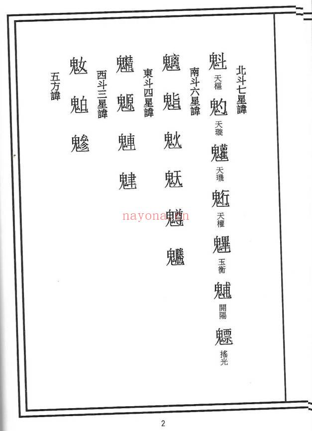 《道教讳字集秘本》47页.PDF电子版
