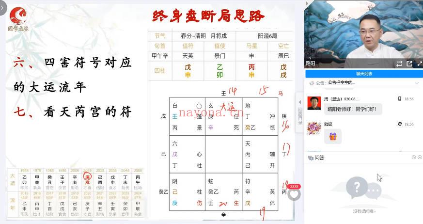 路阳老师《阴盘奇门精讲班》视频课22集