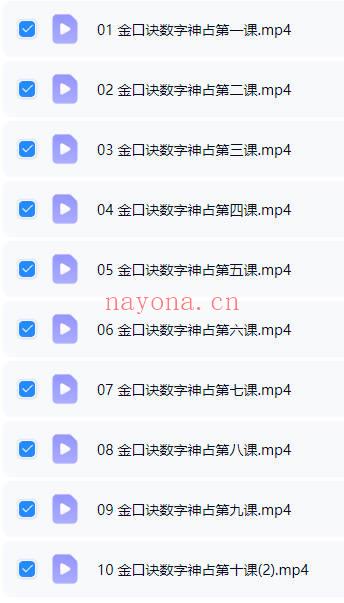 《玄宗金口诀数字神占系列》视频课10集