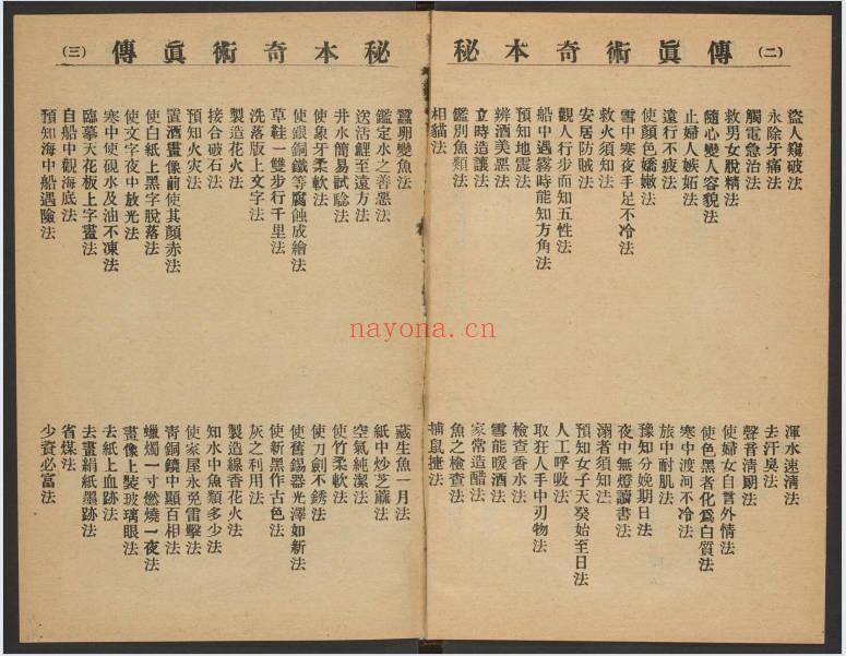 民国《秘本奇术真传》33双页.PDF电子版