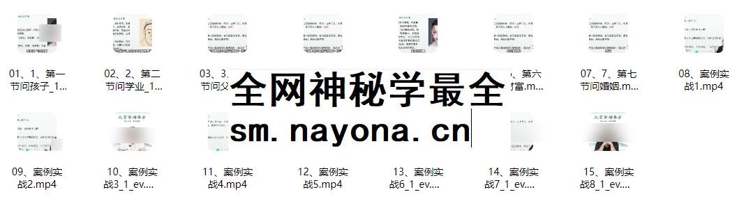 260127 张芝鸣《九宫面相奇占密训营》视频15集Y插图 260127 张芝鸣《九宫面相奇占密训营》视频15集Y插图