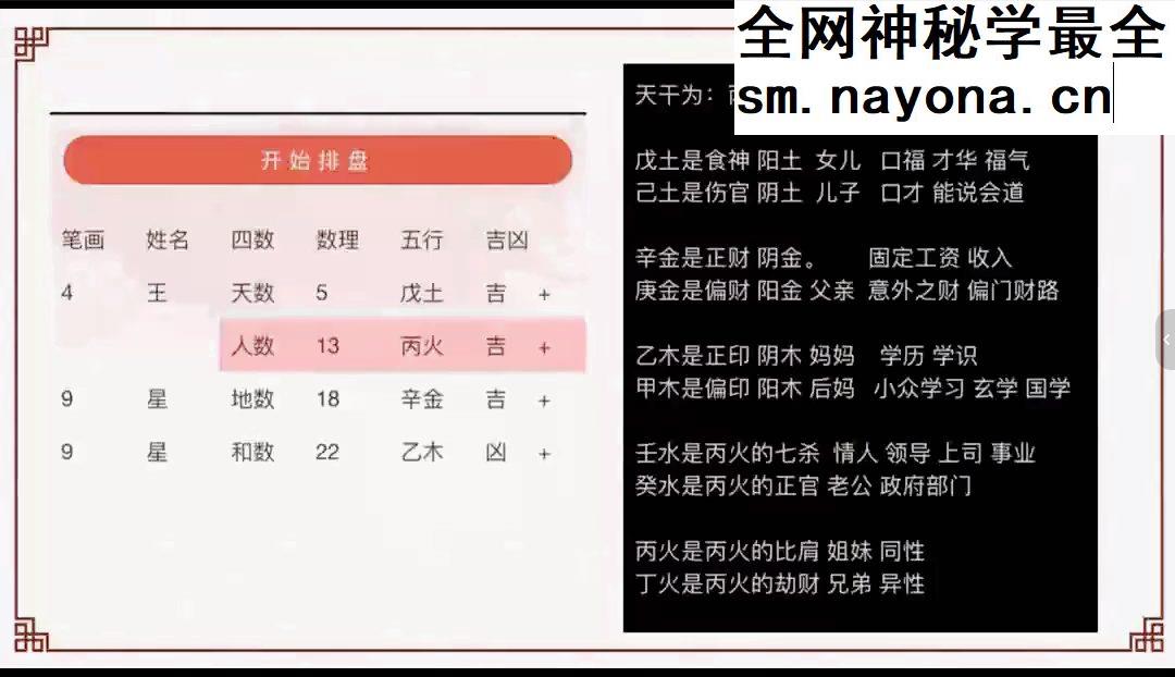 林可微《四数姓名学-灾难疾病预测专题》视频直播课7集约7.5小时