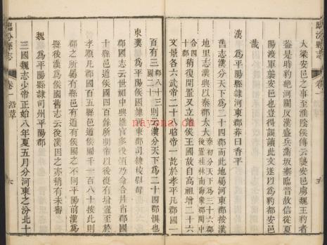 乾隆临汾县志10卷.pdf下载 | 华北地区 | 县志下载 | 中国地方史志网