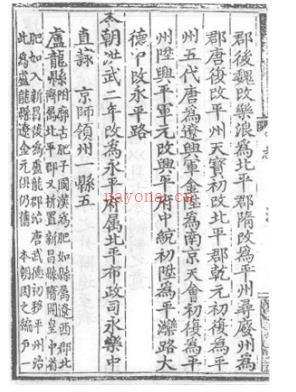 [弘治]永平府志 吴杰主修 张廷纲吴祺纂 弘治十四年（１５０１） | 华北地区 | 县志下载 | 中国地方史志网