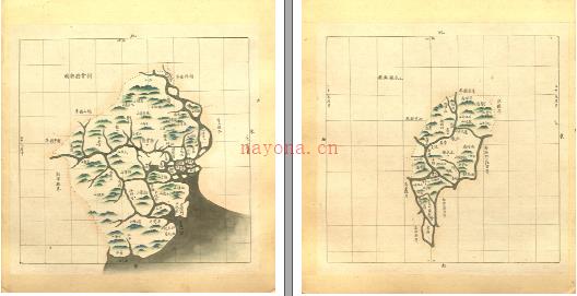 [宣统]广东全省经纬地舆图.清.佚名编绘.美国国会图书馆藏清末彩绘本 | 华南地区 | 县志下载 | 中国地方史志网