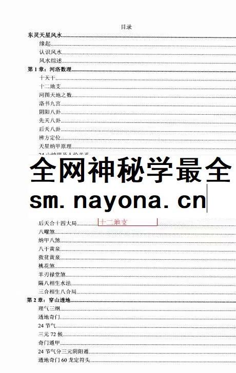 《东灵天星风水、理气卷》308页（高清彩色版）