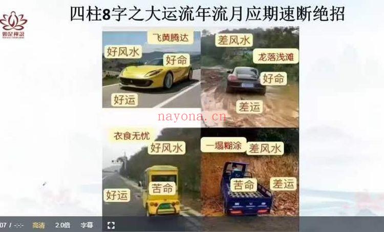 如是禅说《四柱八字-大运流年流月应期》视频课18集