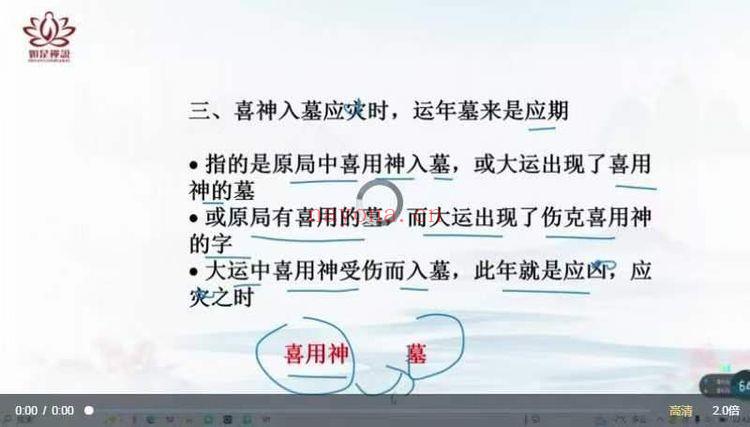 如是禅说《四柱八字-大运流年流月应期》视频课18集