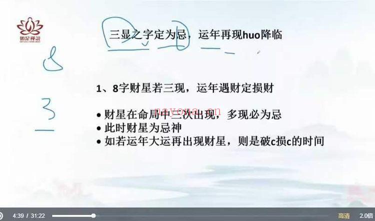如是禅说《四柱八字-大运流年流月应期》视频课18集