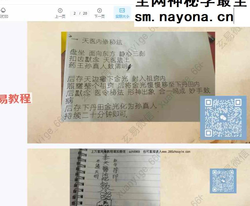 法箜 药王法-药王法视频一集+资料pdf