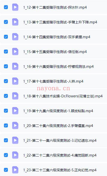 蔡仲淮博士《国际焦点性催眠技术实操班》视频课34集