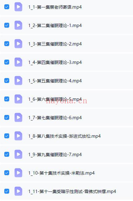 蔡仲淮博士《国际焦点性催眠技术实操班》视频课34集