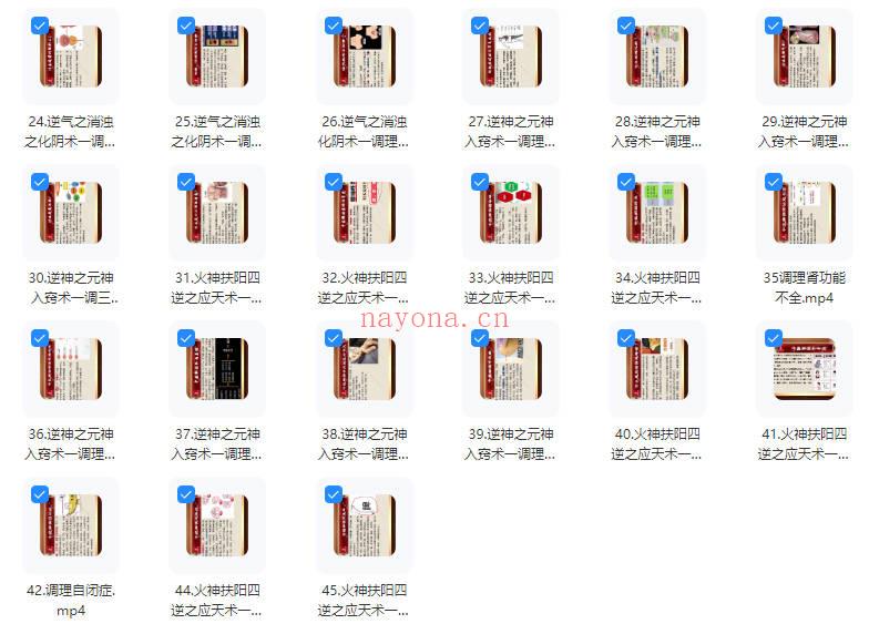 杨茜兰《火神扶阳四逆天定术》高清真人实操 视频课45讲