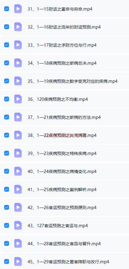 杨振炜《国学易经实战营》视频课45集