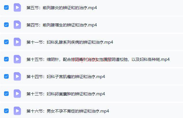 刘培杰 六阳道针《男科妇科疾病专题课》视频16集+4大密方文档