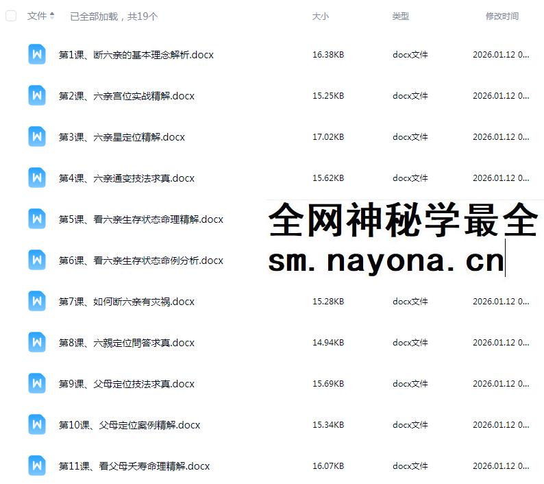 高德臣盲派六亲断六亲法窍合集19个文档
