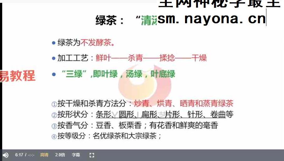 茶艺师课程视频34集