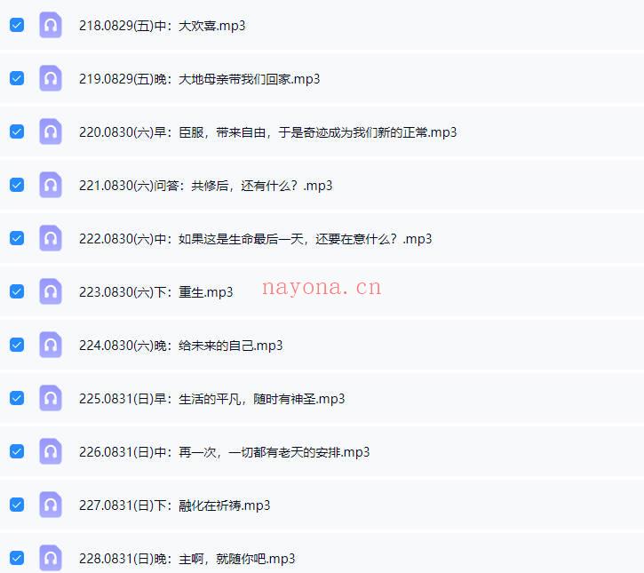 杨定一博士2025年【中道，中道到底】全球线上静心音频课200多节+配套文档