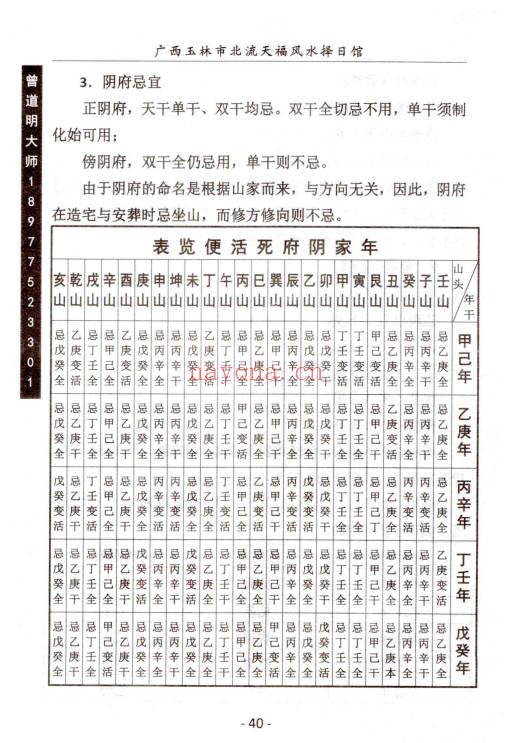 曾道明《杨公择日真谛》324页.PDF电子版