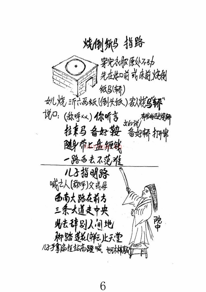 《民间地师手抄笔记》葬程丧仪9