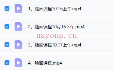 王泽京25年10月《面相课》视频4集