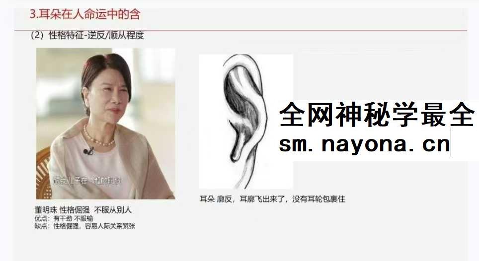 《面相学细微对比图示》286页