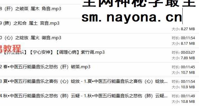 五行养生音乐【50节】音频
