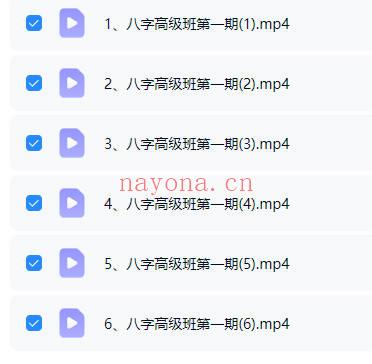李明光《四柱八字高级班第一期》教学视频6集
