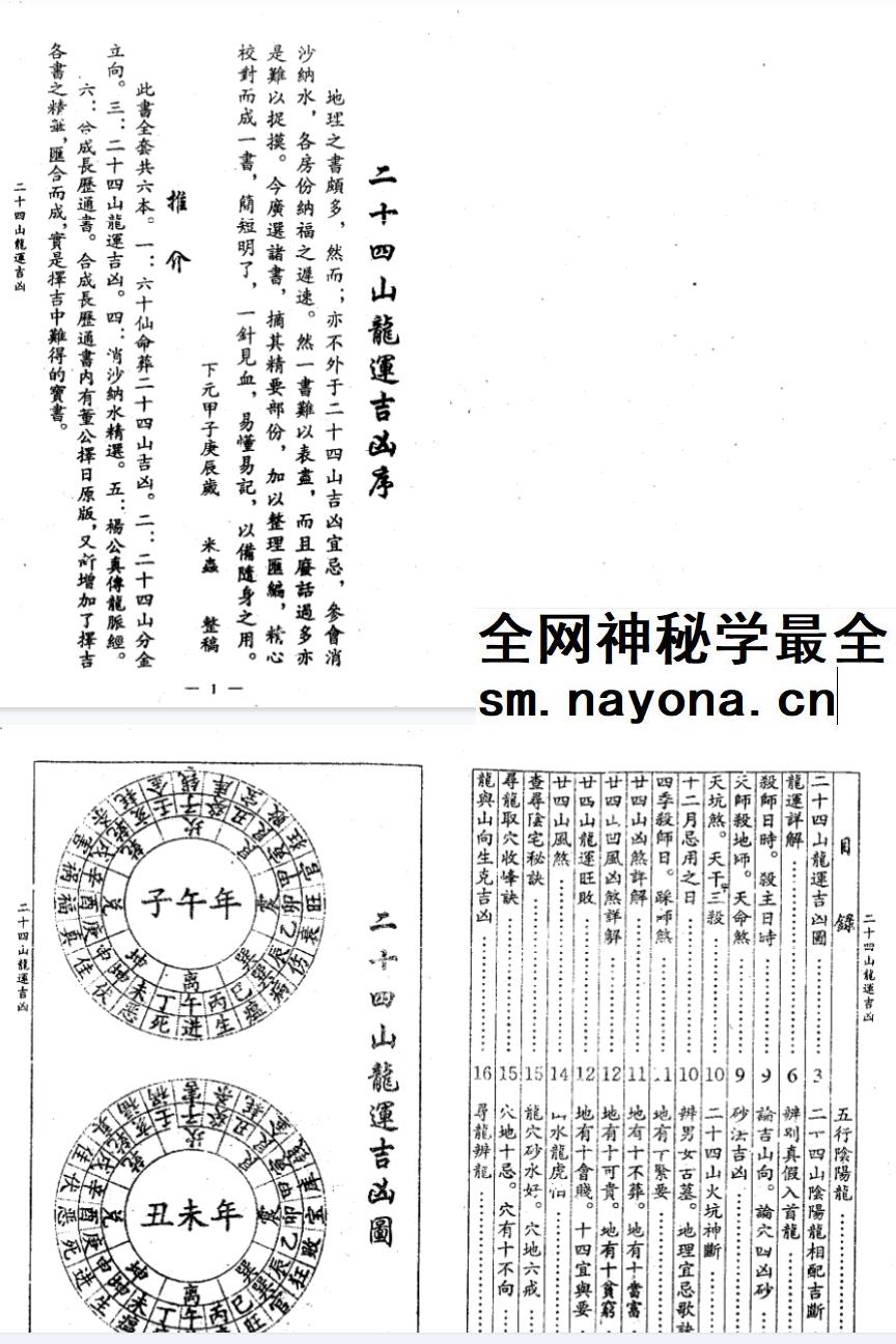 杨救贫《二十四山龙运吉凶》古本26页