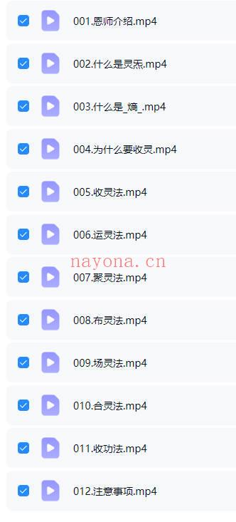 艾光明《先天灵炁》视频课 12集