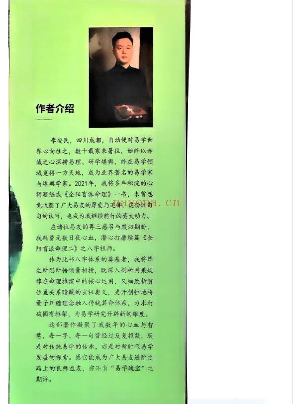 李安民《全阳盲派命理二之八字祖师》盲派高手理法技法象法 248页.PDF电子版