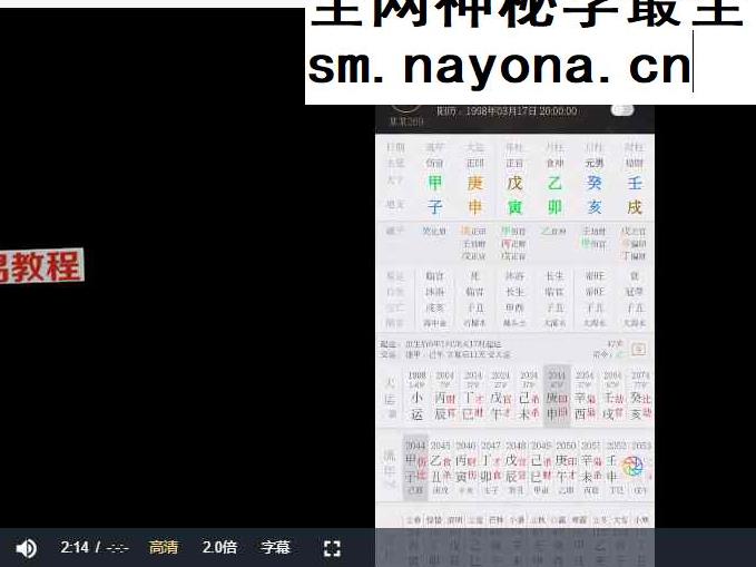 衍学盲派 包括六十甲子+错位甲子（文档）+课程视频