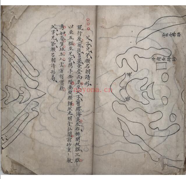 《三宝游氏启蒙》三宝真经.胡矮仙传风水杨公立锥赋 138页双页版(有破损残缺) 国学古籍 第3张-古籍汇典 《三宝游氏启蒙》三宝真经.胡矮仙传风水杨公立锥赋 138页双页版(有破损残缺) 国学古籍 第3张