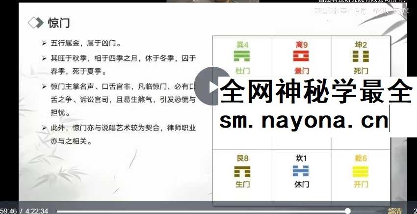 C总人话版奇门遁甲10集