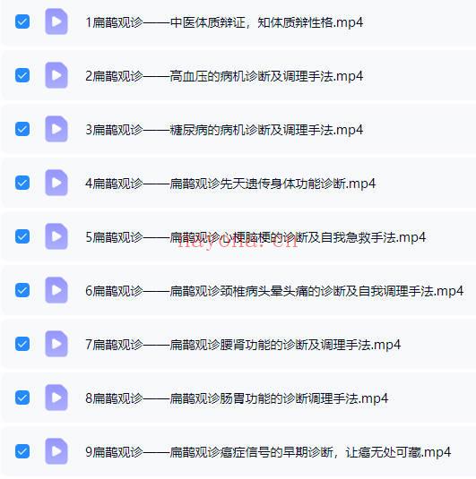 御珍堂王猛老师《扁鹊观诊》视频9集
