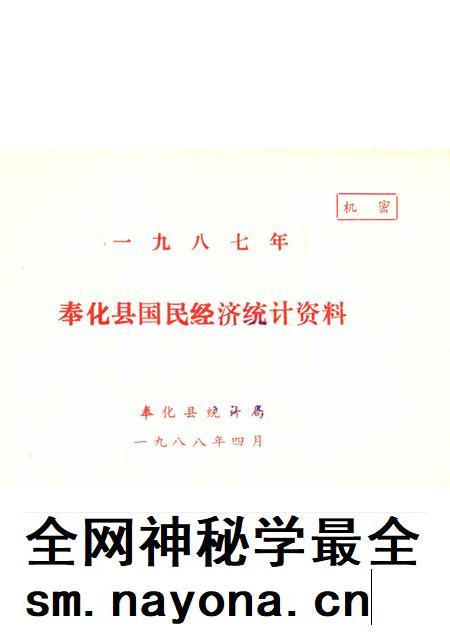 1988-奉化县国民经济统计资料 1987年.pdf电子版_浙江省志插图 1988-奉化县国民经济统计资料 1987年.pdf电子版_浙江省志插图