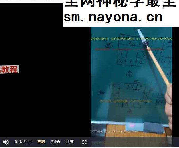 无风道一宅断高级秘断课60个小视频+课件