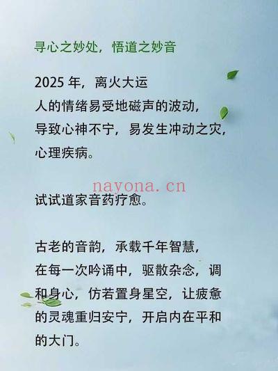 玄玑《道家内养音药》视频音频课5节