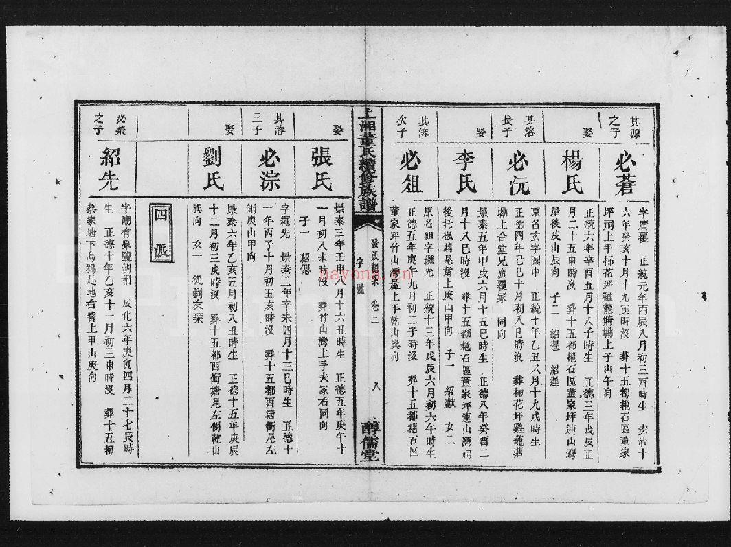 董氏宗谱族谱（犹他州藏湖南省）共40册