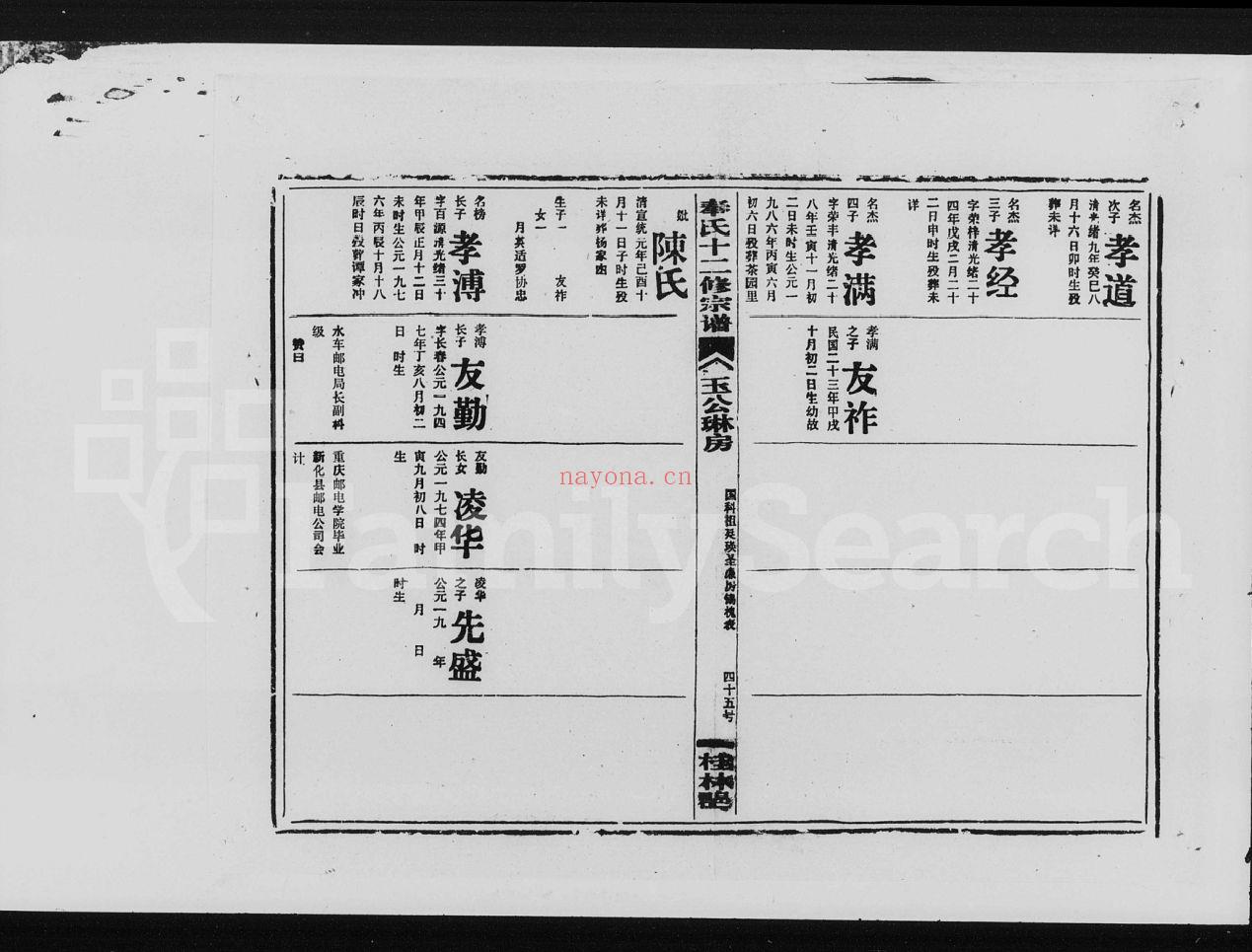 奉氏宗谱族谱(犹他州藏湖南省)共4个文件82册