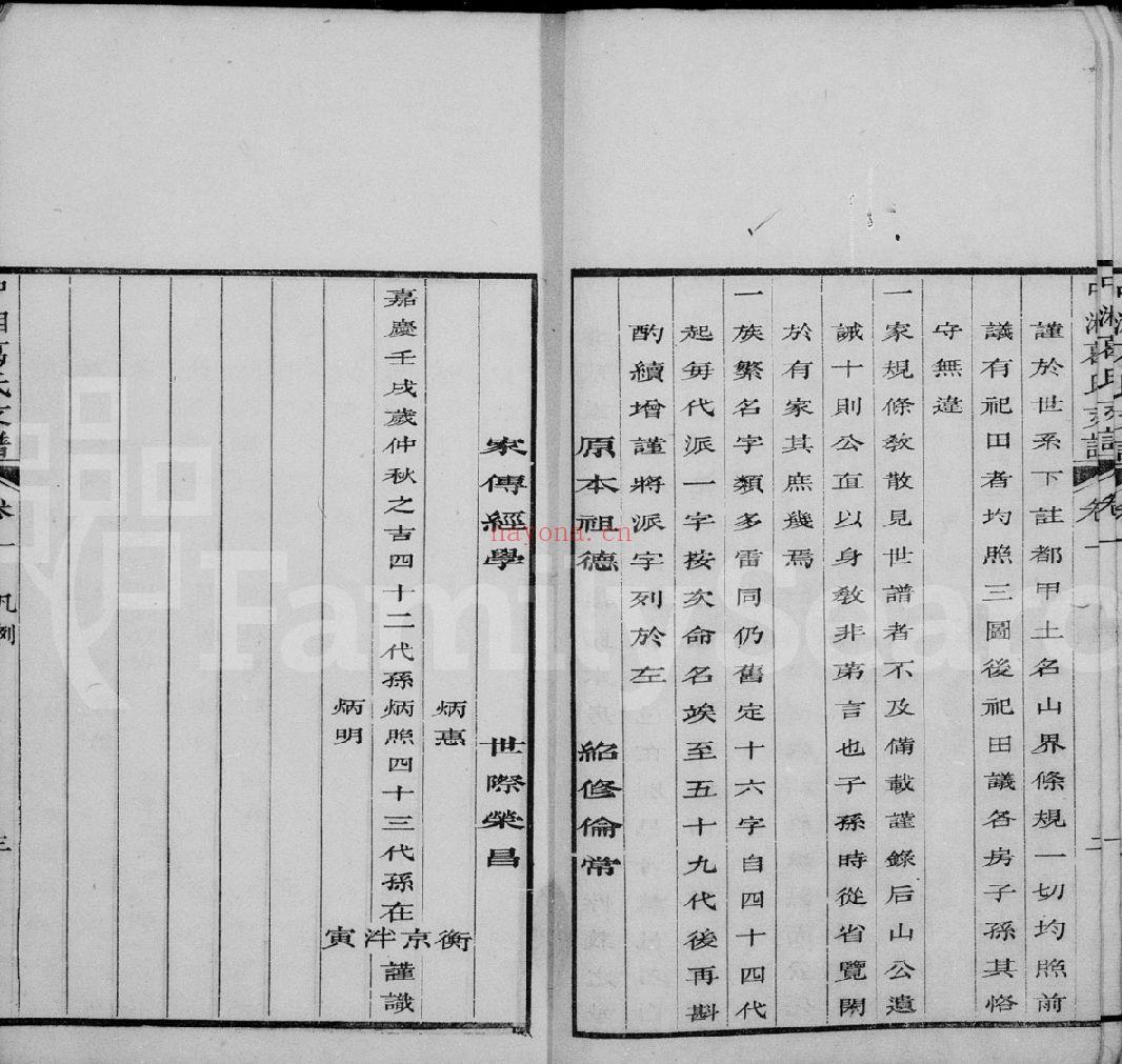 葛氏宗谱族谱(犹他州藏湖南省)共21册