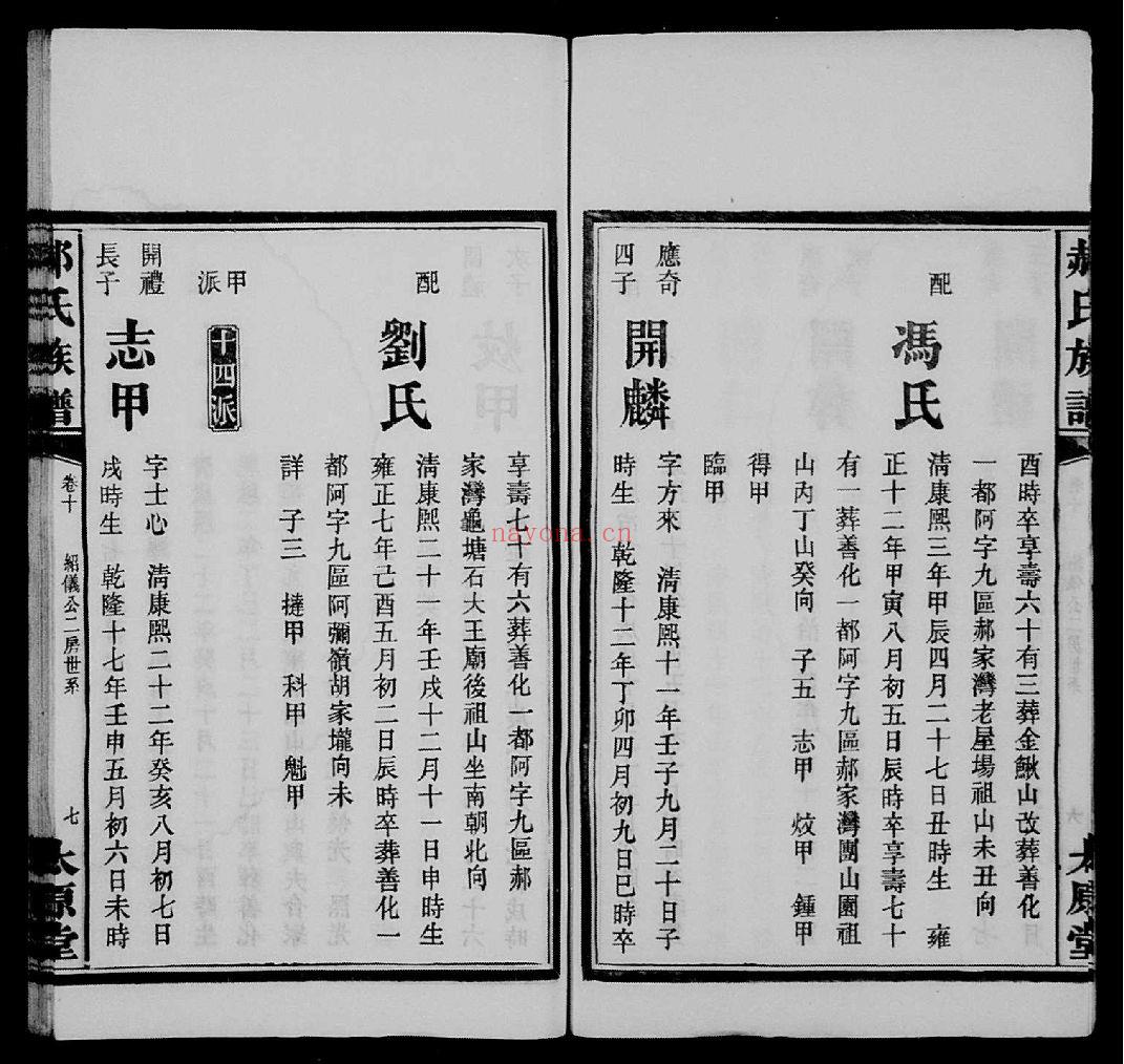 郝氏宗谱族谱（犹他州藏湖南省）共2册