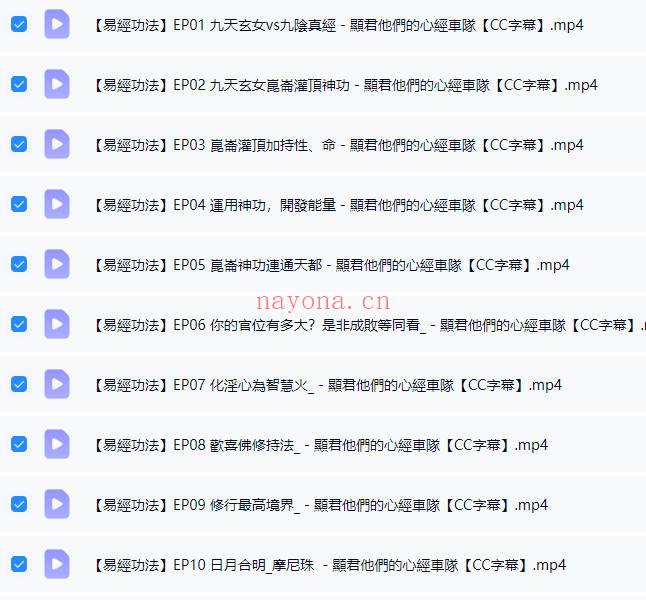 张显君老师《易经功法》视频课25集
