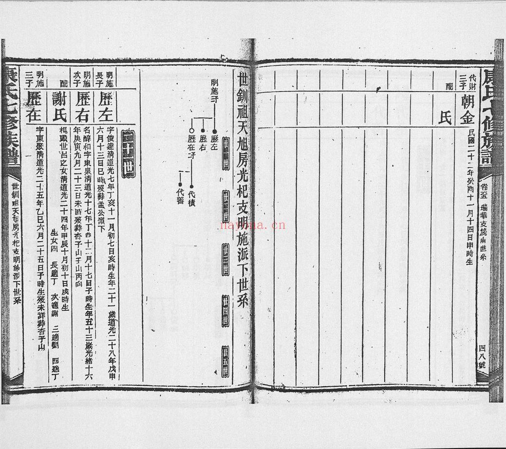 康氏宗谱族谱（犹他州藏湖南省）共91册