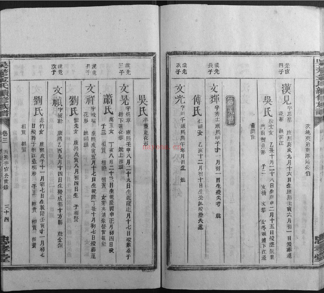 金氏宗谱族谱（犹他州藏湖南省）共65册