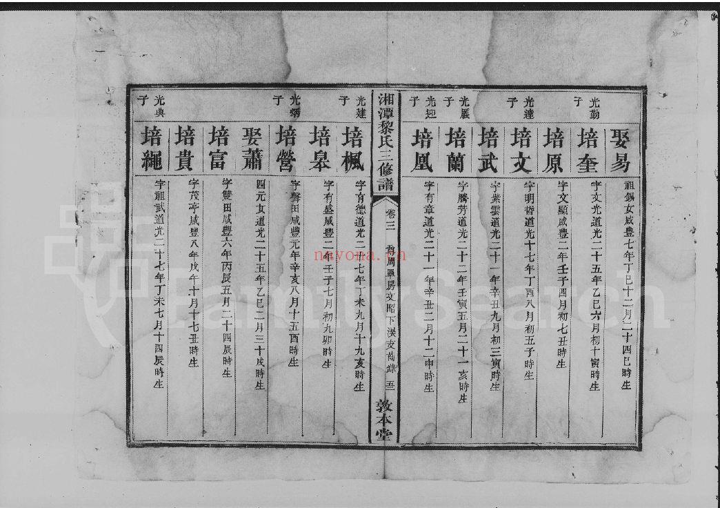 黎氏宗谱族谱（犹他州藏湖南省）共82册