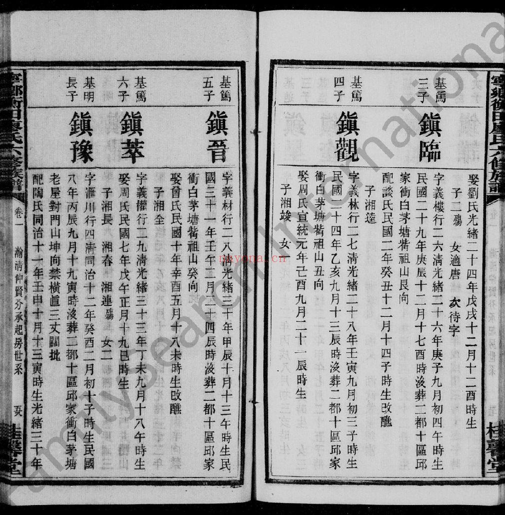 廖氏宗谱族谱（犹他州藏湖南省）共331册